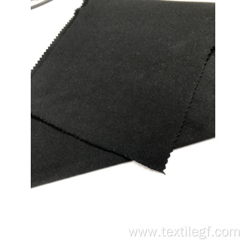 Rayon Spandex Black Jersey Knitted Fabric